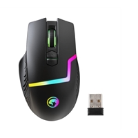 Marvo Scorpion M791W Wireless and Wired Dual Mode Gaming Mouse Rechargeable RGB with 7 Lighting Modes 6 adjustable levels up to 10000 dpi Gaming Grade Optical Sensor with 8 Butt...