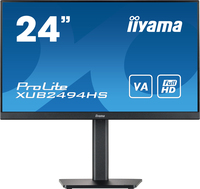 iiyama ProLite XUB2494HS-B2 monitor komputerowy 60,5 cm (23.8") 1920 x 1080 px Full HD LED Czarny