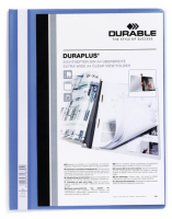 Durable DURAPLUS archivador Azul, Transparente