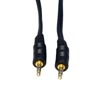 Cables Direct 0.3m, 3.5mm M - M audio cable Black