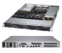 Supermicro SYS-6017R-72RFTP server barebone Intel® C602 LGA 2011 (Socket R) Rack (1U) Black