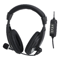 LogiLink HS0019 headphones/headset Wired Head-band Calls/Music Black