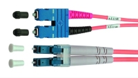 Telegärtner FO Duplex Adaptor Cables 1st end LC Duplex, 2nd end SC Duplex E9/125 2,0 m fibre optic cable 2 m