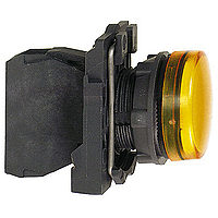 Schneider Electric XB5AVM5 alarm light indicator 230-240 V Yellow