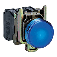 Schneider Electric XB4BVB6 alarm light indicator 24 V Blue