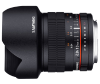 Samyang 10mm F2.8 ED AS NCS CS Canon M MILC Szuper nagylátószögű objektív Fekete