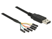 DeLOCK 1.8m USB2.0-A/TTL 6-p USB kábel 1,8 M USB A Fekete