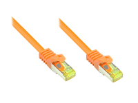 Alcasa 0.15m Cat7 RJ-45 Netzwerkkabel Orange 0,15 m S/FTP (S-STP)