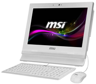 MSI Wind Top Professional AP1622ET-W10374G50XXASXH Intel® Celeron® 39,6 cm (15.6") 1366 x 768 Pixel Touch screen 4 GB DDR3-SDRAM 500 GB HDD PC All-in-one Wi-Fi 4 (802.11n) Bianco