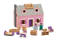 Melissa & Doug Fold & Go Mini Dollhouse casa de muñecas