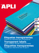 APLI 01224 etiqueta de impresora Transparente