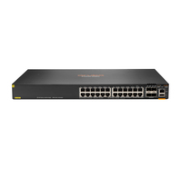 HPE Aruba Networking CX 6300F 24-port 1GbE Class 4 PoE and 4-port SFP56 Managed L3 Gigabit Ethernet (10/100/1000) Power over Ethernet (PoE) 1U