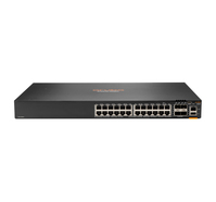 HPE Aruba 6200F 24G Class4 PoE 4SFP+ 370W Vezérelt L3 Gigabit Ethernet (10/100/1000) Ethernet-áramellátás (PoE) támogatása 1U