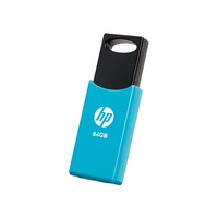 HP v212w USB flash drive 64 GB USB Type-A 2.0 Zwart, Blauw