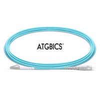 ATGBICS LC-SC OM4, Fibre Optic Cable, Multimode, Simplex, Aqua, 5m