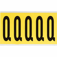 Brady 3460-Q selbstklebendes Etikett Rechteck Entfernbar Schwarz, Gelb
