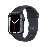 Apple Watch Series 7 OLED 41 mm Digitaal Touchscreen Zwart Wifi GPS