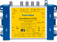 TechniSat TechniSwitch 5/8 G2 Combinador/separador de cables Azul, Amarillo