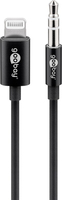 Goobay Apple Lightning Audio Connection Cable (3.5 mm), 1 m, Black