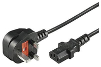 Microconnect PE090405 kabel zasilające Czarny 0,5 m Wtyczka zasilająca typu G C13 panel