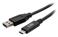 C2G 0.3m (1ft) USB-C® Male to USB-A Male Cable - USB 3.2 Gen 1 (5Gbps)
