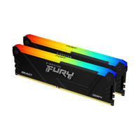 Kingston Technology FURY 32GB 3200MT/s DDR4 CL16 DIMM (Sets van 2) 1Gx8 Beast RGB