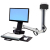 Ergotron StyleView Sit-Stand Combo System 61 cm (24") Aluminium Wall