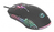 Manhattan Gaming Mouse with LEDs, Wired, Seven Button, Scroll Wheel, 7200dpi, Black with LED lighting, Three Year Warranty