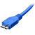Techly 1.0m USB 3.0/Micro-B USB 3.0 USB kábel 1 M USB 3.2 Gen 1 (3.1 Gen 1) USB A Micro-USB B Kék