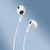 Baseus H17 Zestaw słuchawkowy Przewodowa Douszny Połączenia/muzyka Biały