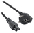 Akyga AK-NB-08C Stromkabel Schwarz 1 m CEE 7/7 IEC C5