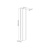 Goulotte passe-câbles verticale de bureau, 35 cm, Blanc