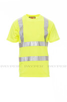 Payper Warnschutz T-Shirt AVENUE, Regular Fit, Atmungsaktiv, 150g, Fluogelb, PSA 2, Größe 4XL