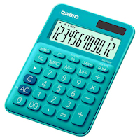 Kalkulator biurowy CASIO MS-20UC-BU-BOX, 12-cyfrowy, 105x149,5mm, box, niebieski