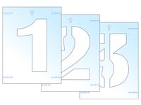 Number Stencil Kit 300mm