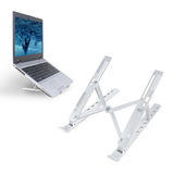 ACT Foldable laptop stand aluminium, 7 positions height adjustable