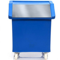 140 Litre Mobile Ingredient Trolley - Stainless Steel (R206C) - Blue