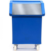 90 Litre Mobile Ingredients Trolley - Stainless Steel (R205C) - Blue