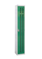 Perforated Door Locker - 1 Door - 380mm x 380mm - Ultramarine Blue