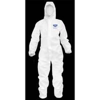 ViGuard Ultra 5/6 Chemical HazMat Coverall Suit - White Laminate - Large