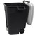 Pedal Operated Wheeled Litter Bin - 120 Litre - Grey Lid