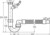 Röhrensiphon 11/2" x 40/50, für Spülen mit flexiblen Abgang, VIEGA # 7985.15