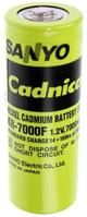 Sanyo KR-7000F Cadnica F battery singe cell KR7000