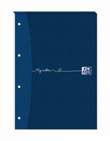 Oxford MyNotes Refill Pad Headbd 90gsm Ruled Margin Punched 4 Holes 160pp A4 Blue Ref 100080212 [Pack 5]