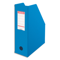 ESSELTE Porte-revues en PVC soudé 19/10e, dos de 10 cm, livré à plat. Coloris bleu