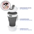 Maximex Faltbarer Silikon Coffee-to-go-Becher, 350 ml, aus formbarem Silikon, temperaturbeständiger