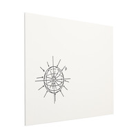 Pizarra blanca magnética sin marco Chameleon Sharp. 118x298 cm