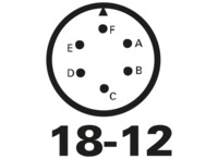 Buchsen-Kontakteinsatz, 6-polig, Lötkelch, gerade, 97-18-12S(431)