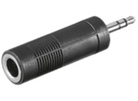 Audio-Adapter Klinke/Klinke, 1 x 3,5 mm-Klinkenstecker, stereo, 1 x 6,35 mm-Klin
