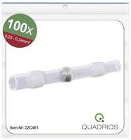 Quadrios 22C461 Ütközős összekötő Zsugorcsővel 0.25 mm² 0.34 mm² Teljesen szigetelt Fehér 1 készlet